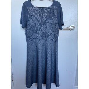 She's So Dress Women's 47 IT 8/10 US M made in Italy blue dress mix material